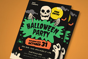 Retro Halloween Party Flyer, a Flyer Template by VectorVactory (Thumbnail 3 of 3)