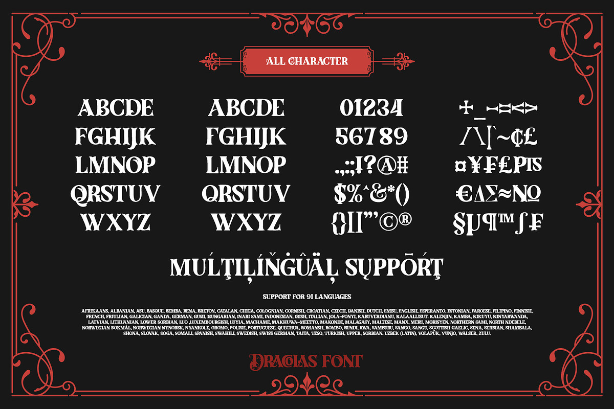 Dracolas, a Script Font by Vintage Division (Photo 9 of 10)