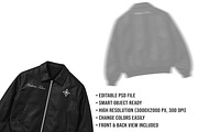 4K Leather Bomber Jacket Mockup PSD, a Hoody Mockup by std.badboy (Thumbnail 4 of 4)
