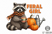 Feral Girl Fall Png Autumn Feral Png, a Graphic by Designking (Thumbnail 1 of 4)