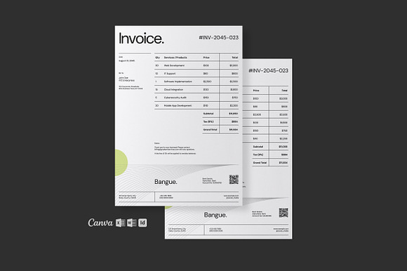 Invoice Template - Bangue preview 5
