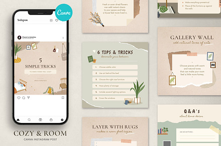 Cozy house CANVA Instagram post