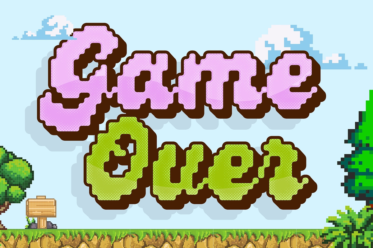 Genty - Pixel Edition, a Script Font by Flavortype (Photo 9 of 18)