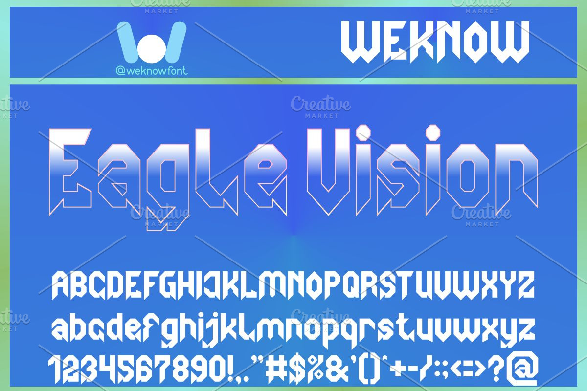 Thunder Bird Font, a Font by weknow (Photo 3 of 8)