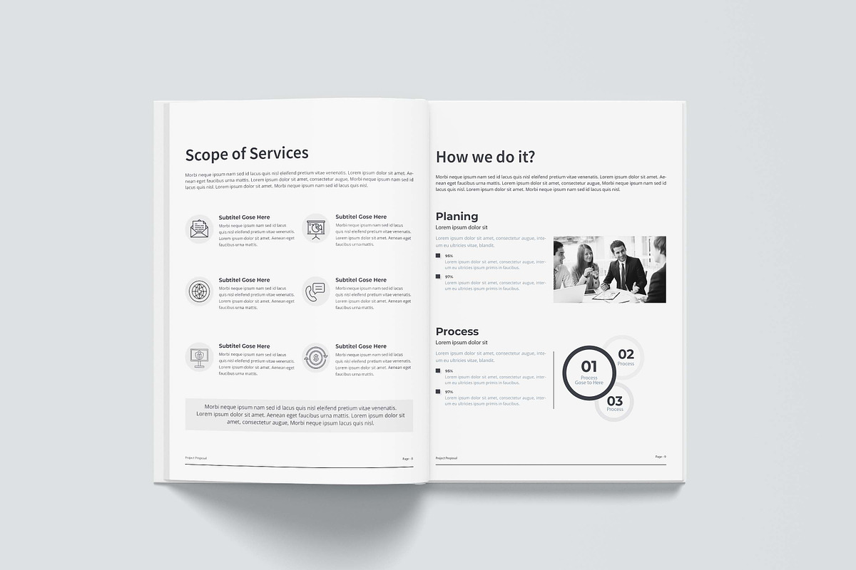 Project Proposal - Canva, a Brochure Template by obayes (Photo 13 of 21)