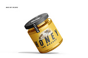 Honey Jar Mockup Set, a Packaging Mockup by pixelmock (Thumbnail 13 of 15)