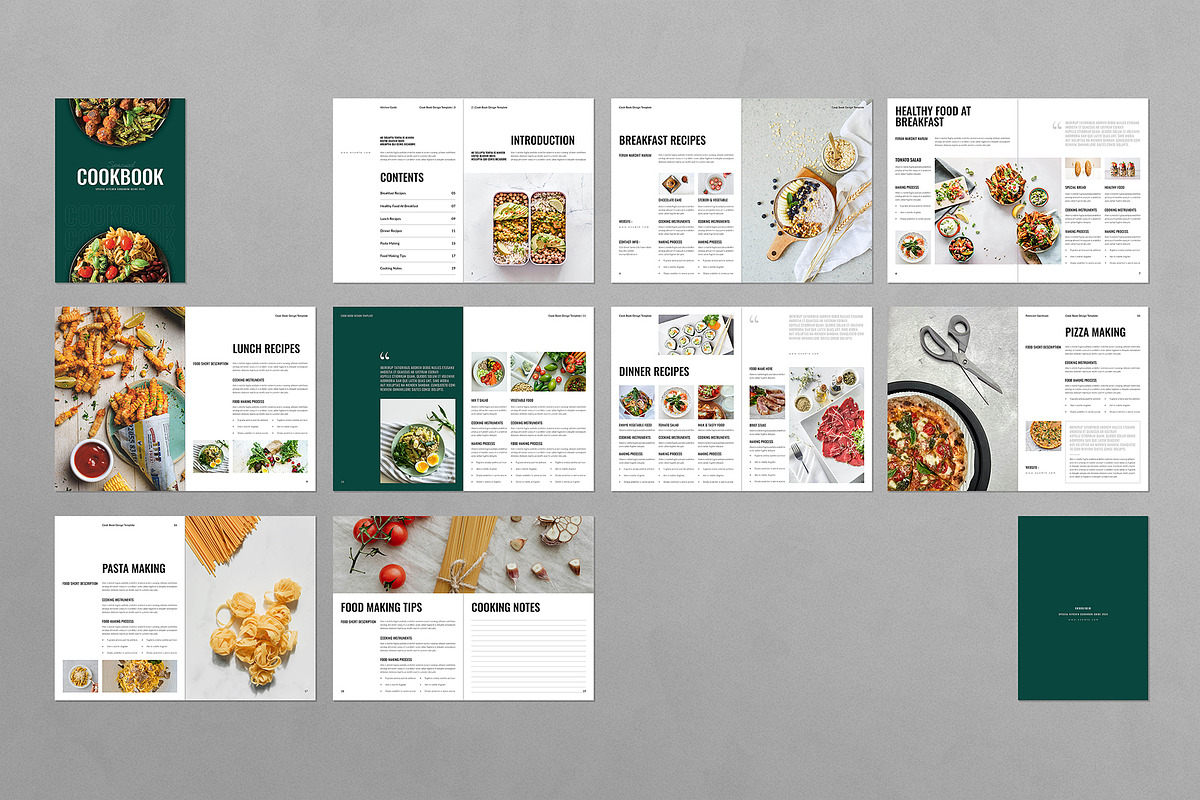 Cookbook Recipe Book Template, a Brochure Template by ElvinPrint (Photo 9 of 9)