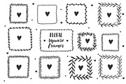 Handdrawn vector frames & wreaths, an Object Graphic by ekzi.letters (Thumbnail 4 of 5)