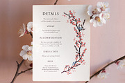 Cherry Blossom Wedding Invite Bundle, an Invitation Template by Wedding Whippet (Thumbnail 7 of 9)