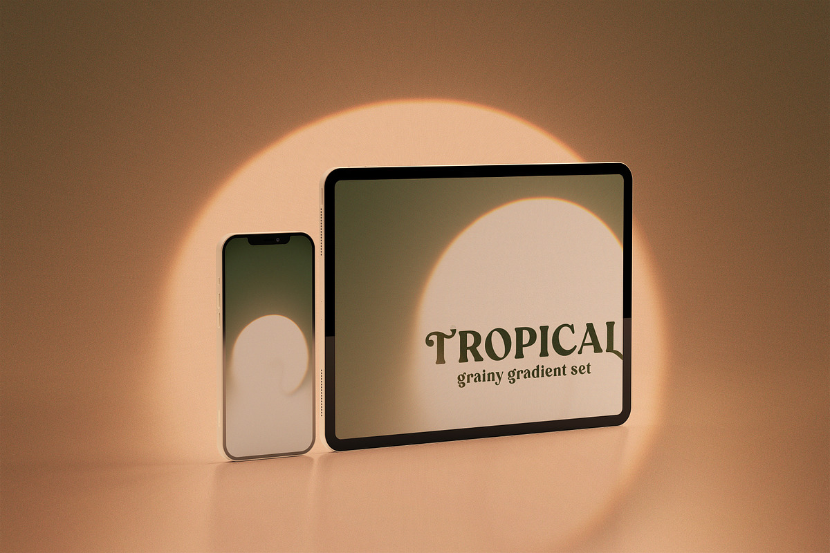 Tropical Grainy Gradient Collection, a Texture Illustration by Cat In Colour (Photo 8 of 9)