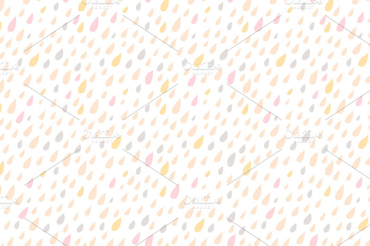 DROPS. Seamless background. preview 4