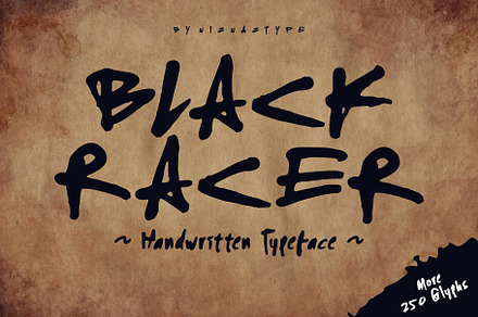 Black Racer - A Handwritten Font, a Blackletter Font by nIznaztype