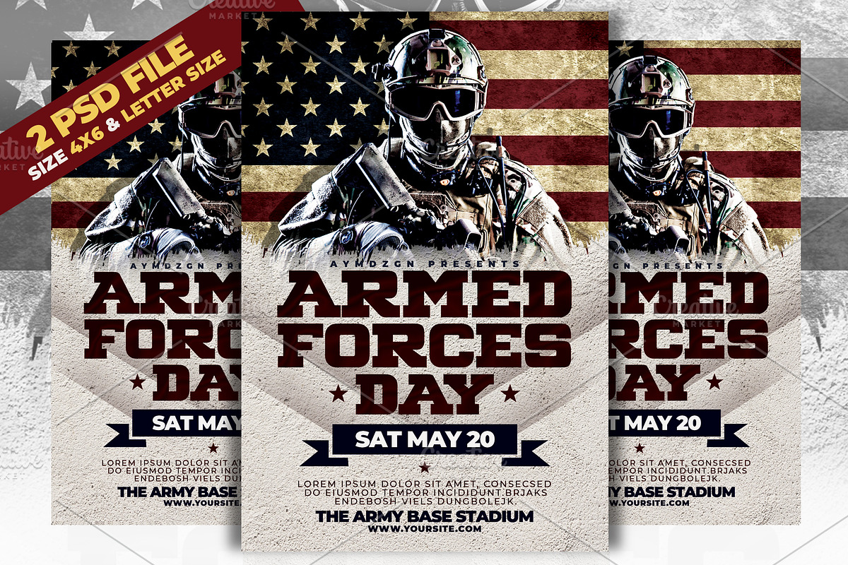 Armed Forces Day Flyer, a Flyer Template by AyumaDesign (Photo 1 of 3)