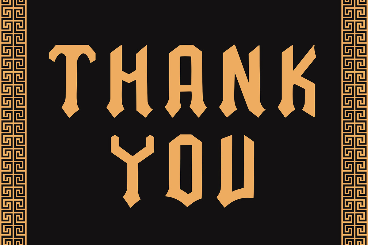 Talisman Warrior, a Blackletter Font by HATFSTUDIO (Photo 8 of 8)
