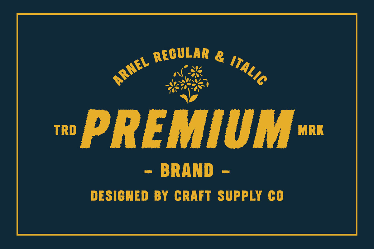 Arnel Rough, a Sans Serif Font by Craft Supply Co. (Photo 4 of 8)