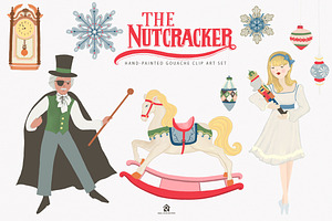 The Nutcracker Ballet Clip Art Set