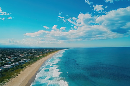 Expansive view of the blue sea and s, a Photo by Iftikhar Alam