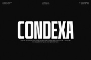 Condexa | Geometric Display Variable, a Sans Serif Font by Hasbi Creative (Thumbnail 1 of 9)
