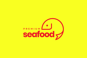 fish rounded circle geometric logo, a Branding & Logo Template by devastd
