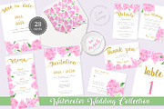 Pink Lilac Watercolor Wedding Suite, a Stationery Template by Love Design (Thumbnail 1 of 14)