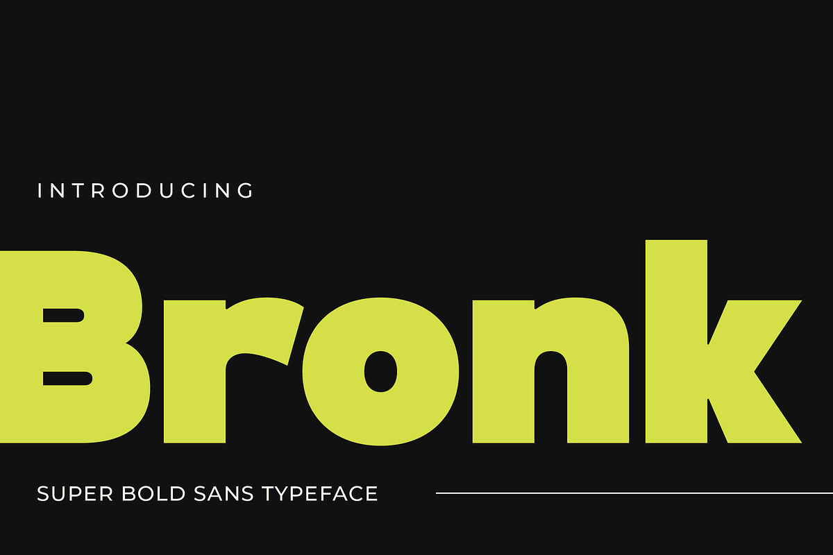 PGR Bronk - Bold Font, a Sans Serif Font by Pikgura (Photo 1 of 6)