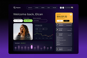 Payzon – Modern Finance Dashboard UI, a Landing Page Template by Wencory