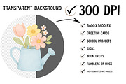 Pastel Spring Clipart PNG, an Illustration by Craft Nest (Thumbnail 2 of 6)