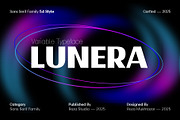 Lunera, a Sans Serif Font by Reza Studio (Thumbnail 1 of 12)