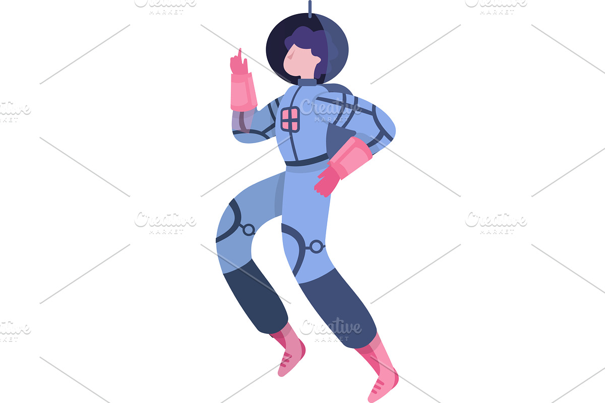 Astronaut icon space man character, a Technology Illustration by vectorpointstudio