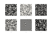Psychedelic Seamless Patterns Set, a Pattern Graphic by Curly_Pat (Thumbnail 2 of 9)