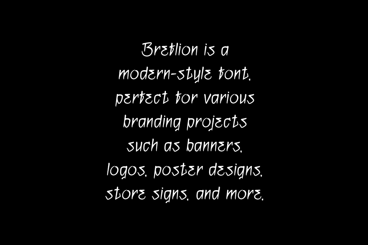Breflion - Street Display Font, a Sans Serif Font by Iqsiart Studio (Photo 5 of 7)