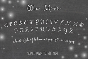 Ola Moon Typeface