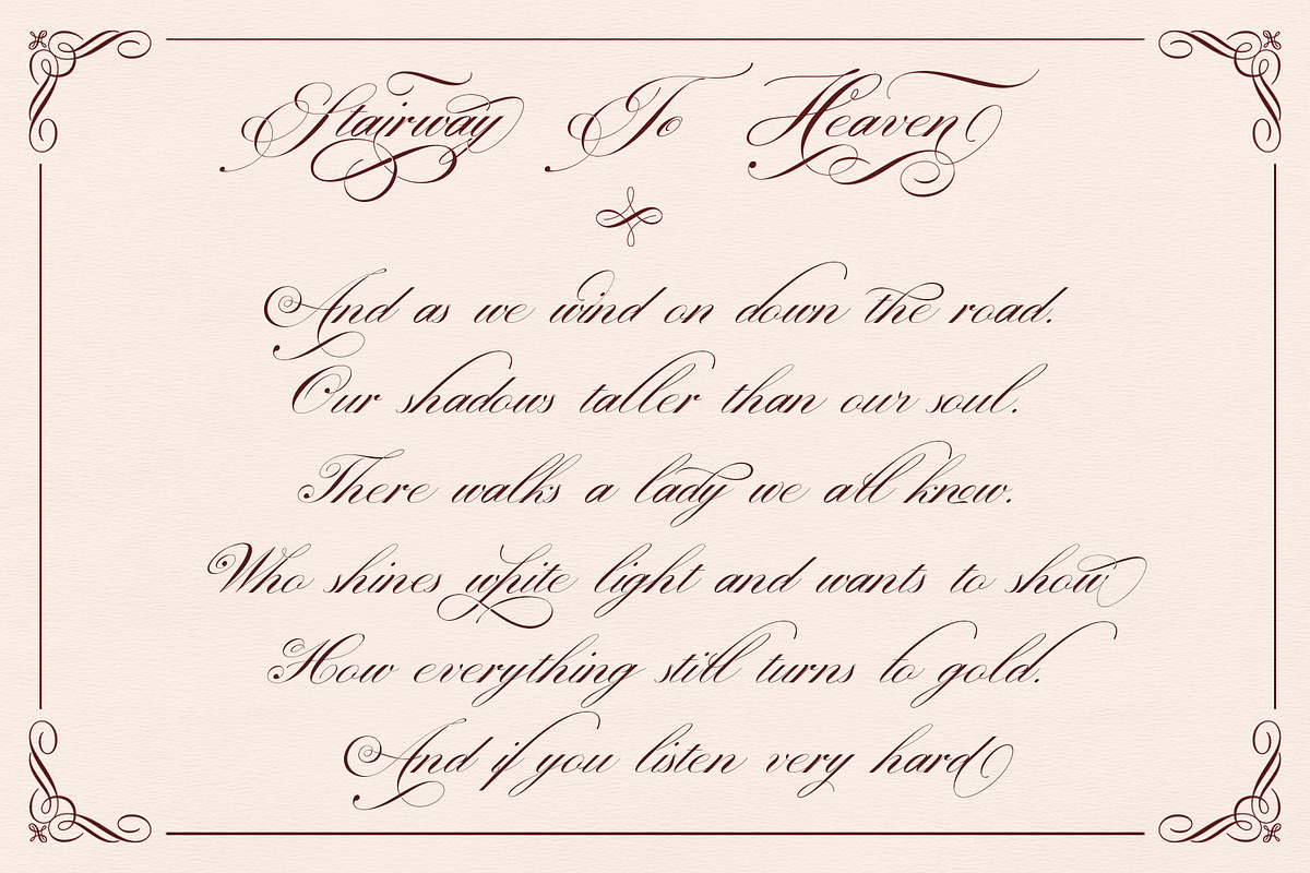 Prestissimo Classy (20% 0FF), a Script Font by Burntilldead (Photo 17 of 23)