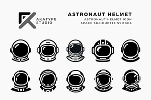 Astronaut Helmet Icon Vector, an Icon by Akatype Studio