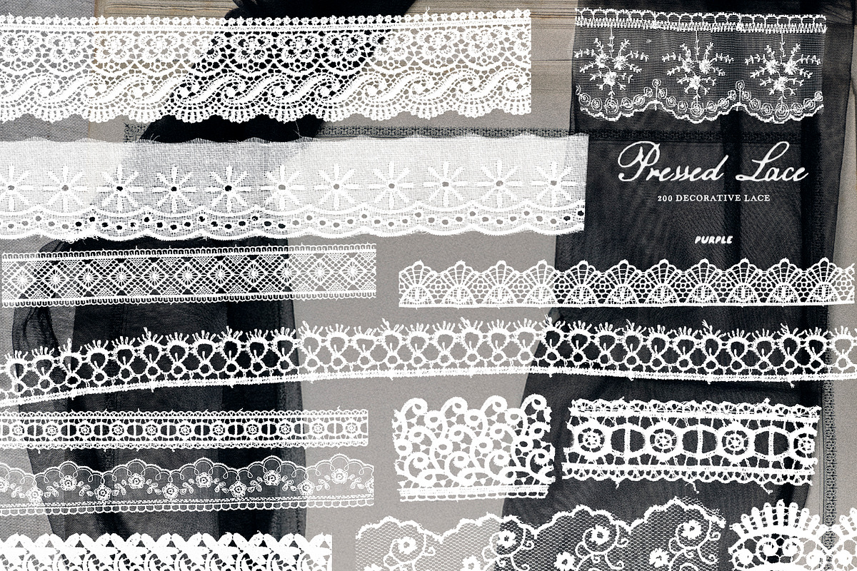 Pressed Lace Frames, a Texture Graphic by Purple (Photo 5 of 16)
