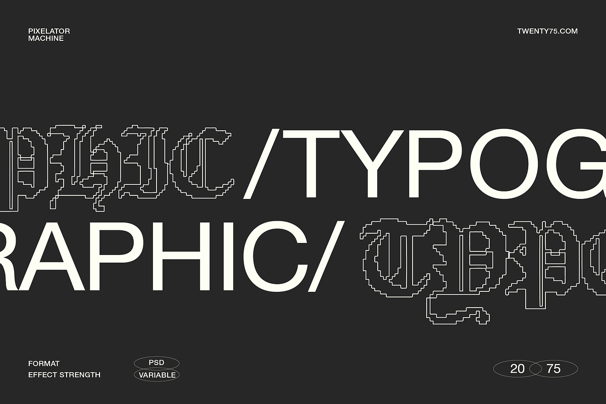 Typographic Pixelator Machine, a Graphic by Twenty75 (Photo 2 of 10)