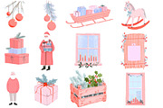 Christmas Winter Watercolor Clipart, an Illustration by Designworld (Thumbnail 3 of 5)