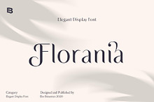 Florania; Elegant Font