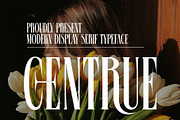 Centrue Modern Display Serif, a Serif Font by Alfinart (Thumbnail 1 of 11)