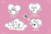HEART STICKER PACK (22 elements), an Emoji Icon by Bonfloret Studio (Thumbnail 5 of 7)