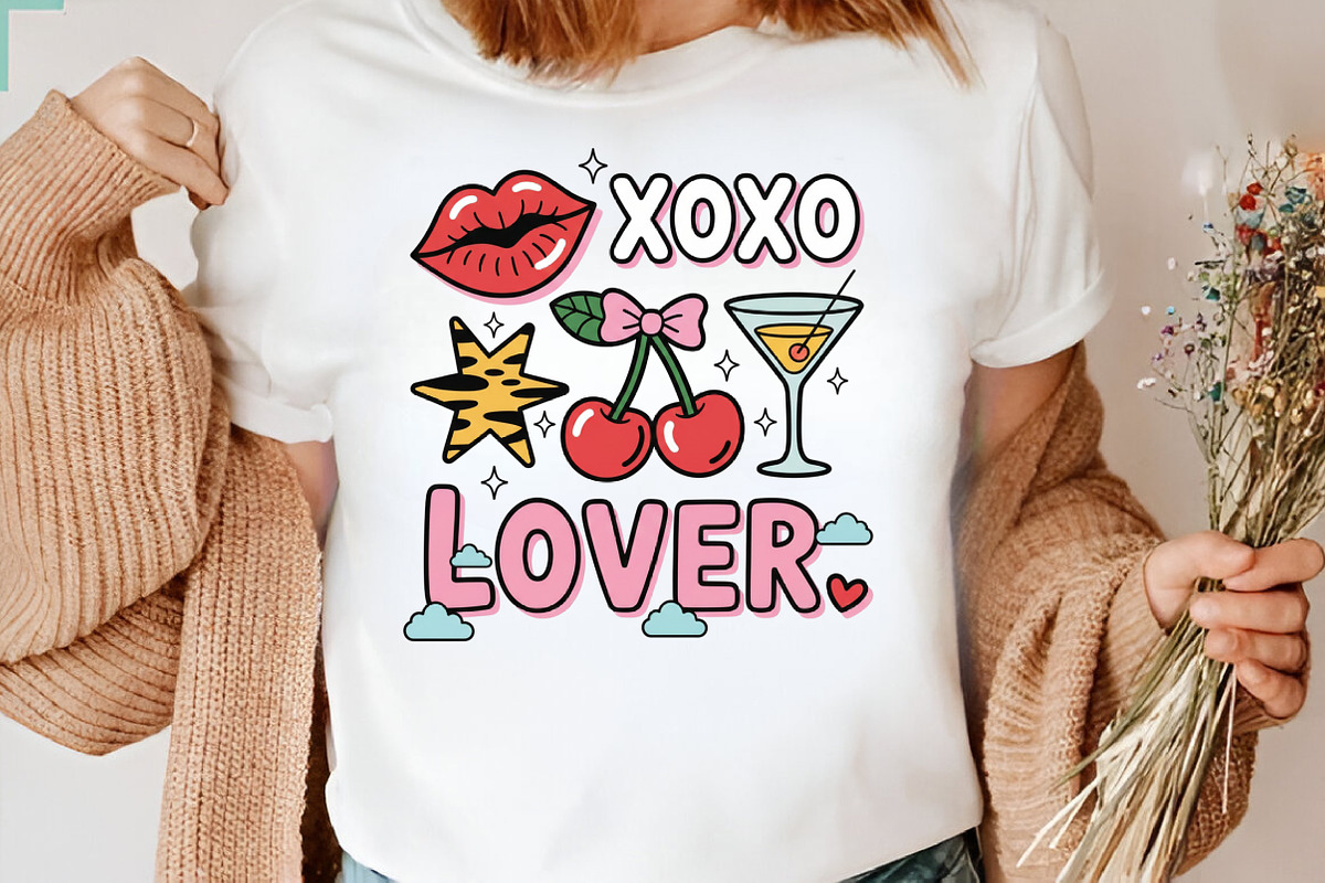Valentine's Day Png, Cute XOXO Lover, an Illustration by Designking (Photo 5 of 6)