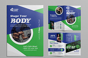 Gym & Fitness Bifold Brochure, a Brochure Template by Cristal Pioneer (Thumbnail 1 of 4)