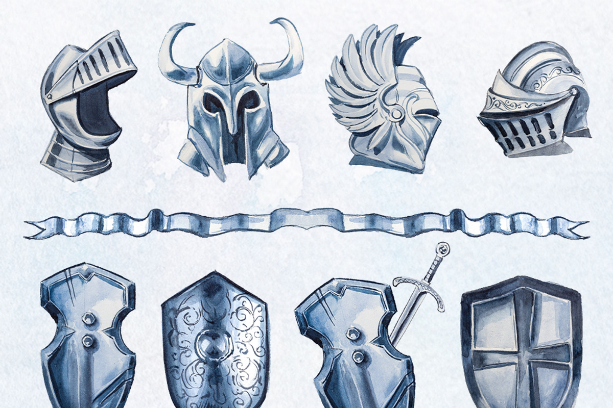 Hand Painted Ancient Kingdom Clipart, an Education Illustration by ArtCreationsDesign (Photo 3 of 11)