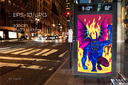 Vintage Cartoon Devil. Art., a Decorative Illustration by KENO Mascots (Thumbnail 4 of 6)
