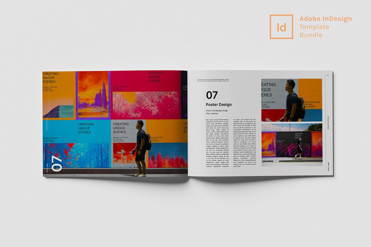 Graphic Design Portfolio, a Presentation Template by InDesignSkills (Photo 15 of 17)