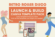 Retro Roller Disco Canva Mega Pack, a Social Media Template by WorkShy Studio (Thumbnail 1 of 24)
