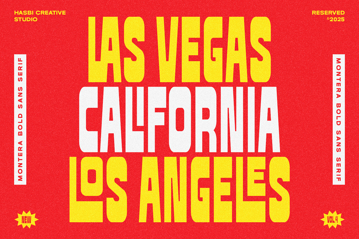 Montera - Retro Bold Sans & Script, a Font by Hasbi Creative (Photo 7 of 13)