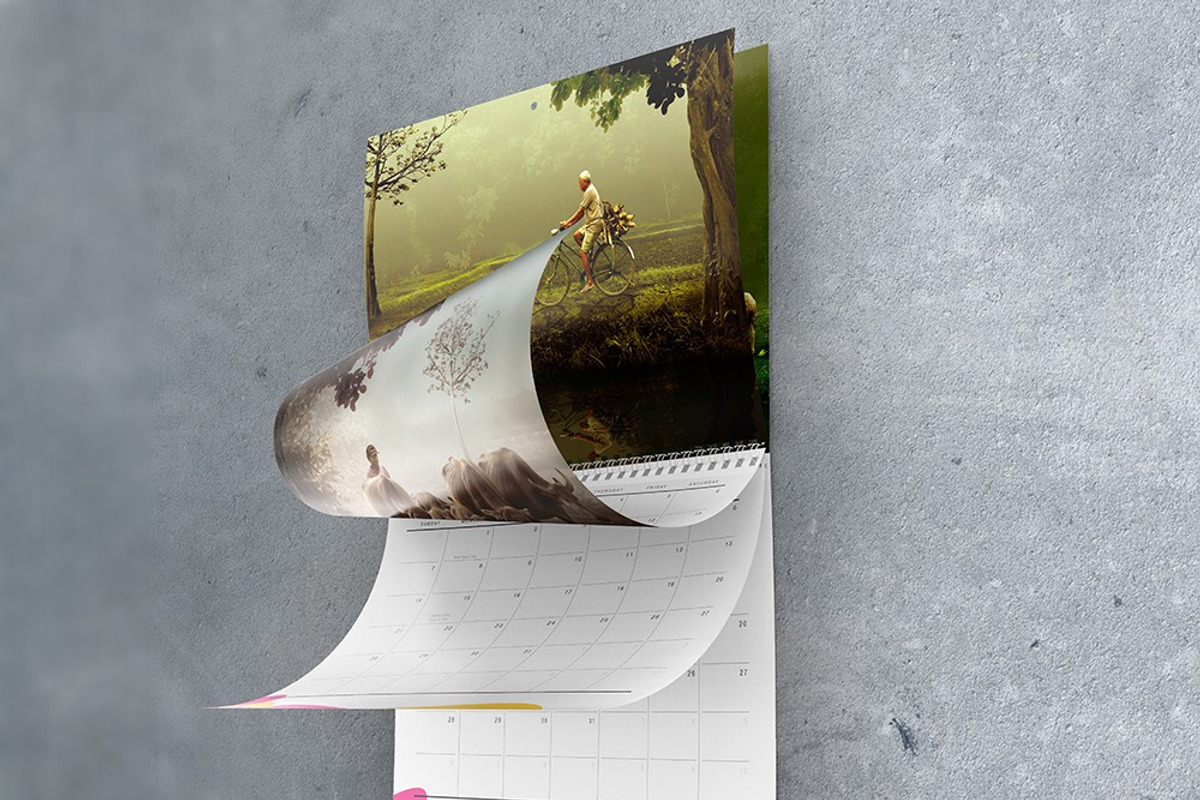 8.511 Wall Calendar Mockups, a Mockup by Vectogravic Design (Photo 7 of 8)