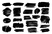 Vector set of grunge brushstrokes, a Texture Graphic by Greeek (Thumbnail 2 of 2)