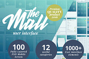 “The Mall” Premium mobile UI kit, an UI Kit Template by Sladedesign (Thumbnail 1 of 3)